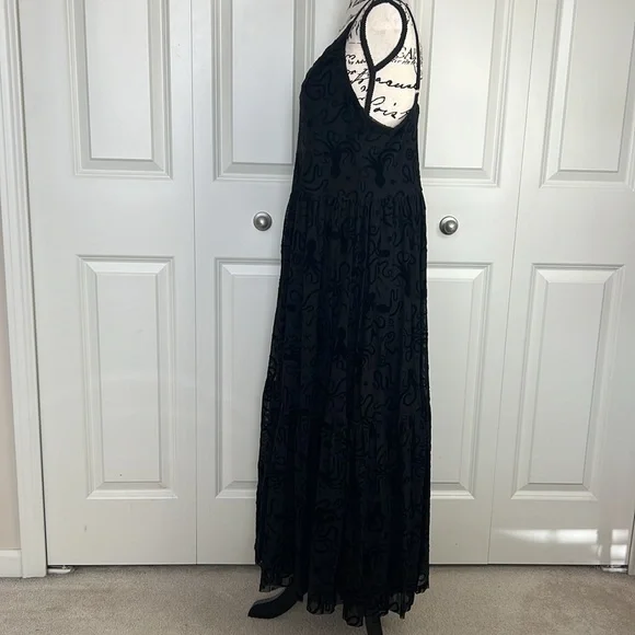 Blackmilk Flocktapus Sheer Midaxi Dress ~ LIMITED Black Size Large - Picture 8 of 16
